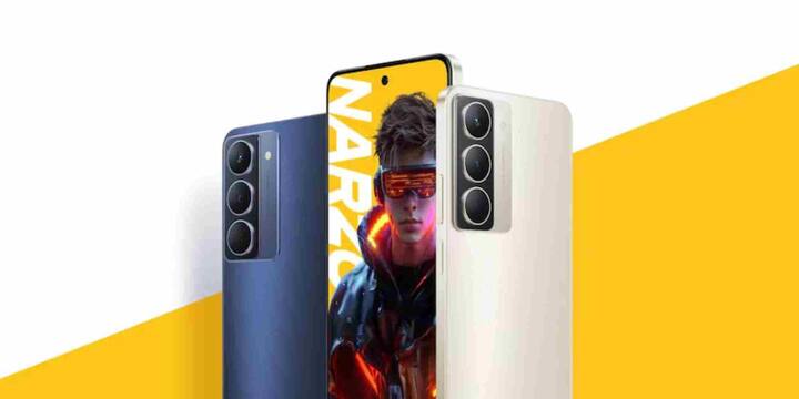 Realme Narzo 80x 5G 6.72 इंच FHD+ डिस्प्ले और 120Hz रिफ्रेश रेट के साथ यह फोन 50MP प्राइमरी कैमरा, 8MP सेल्फी कैमरा और 6000mAh बैटरी (45W फास्ट चार्जिंग) के साथ आता है. प्रोसेसर है Dimensity 6400.