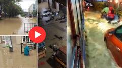 Video : बंगळूरूमध्ये तब्बल 4 इंच पाऊस बरसला, अवघी आयटी सिटी तुंबली, वाहने बुडाली, घरांमध्ये पाणी शिरलं; भिंत कोसळल्याने महिलेचा मृत्यू