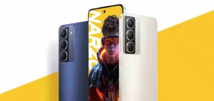 Realme Narzo 80x 5G 6.72 ਇੰਚ FHD+ ਡਿਸਪਲੇਅ ਅਤੇ 120Hz ਰਿਫਰੈਸ਼ ਰੇਟ ਦੇ ਨਾਲ, ਇਹ ਫੋਨ 50MP ਪ੍ਰਾਇਮਰੀ ਕੈਮਰਾ, 8MP ਸੈਲਫੀ ਕੈਮਰਾ ਅਤੇ 6000mAh ਬੈਟਰੀ (45W ਫਾਸਟ ਚਾਰਜਿੰਗ) ਦੇ ਨਾਲ ਆਉਂਦਾ ਹੈ। ਪ੍ਰੋਸੈਸਰ ਡਾਈਮੈਂਸਿਟੀ 6400 ਹੈ।