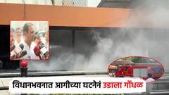 विधानभवनाच्या एंट्री गेटवर लागली आग, धुराचे लोट पाहून उडाला गोंधळ; विधानसभा अध्यक्ष घटनास्थळी, दिली माहिती