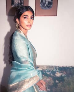 Pooja Hegde Embraces Regal Elegance In A Dreamy Banarasi Saree; See PICS