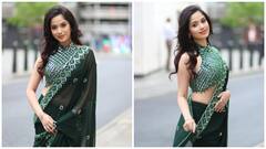 Jannat Zubair’s Green Saree Look Is A Style Moment You Can’t Miss; See PICS