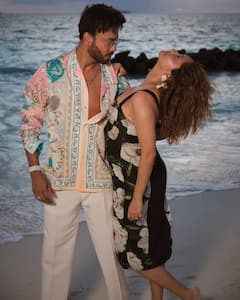 Ankita Lokhande & Vicky Jain's Romantic Beach Photoshoot Is Giving Major Vacation & Couple Goals