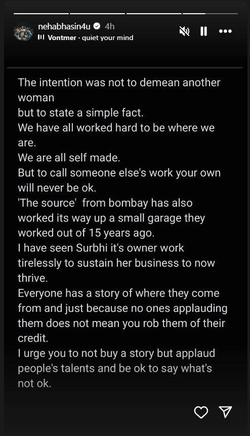 मेरा इरादा किसी को नीचा दिखाने का नहीं था', Nancy Tyagi की पोल खोलने के बाद बोलीं Neha Bhasin