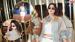 Cannes पहुंचीं Janhvi Kapoor ने क्रॉप टॉप और मिनी स्कर्ट में दिए सिजलिंग पोज, अदाओं पर लट्टू हुए फैंस