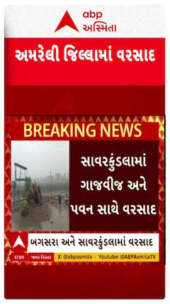 Amreli Unseasonal Rains: અમરેલી જિલ્લામાં ફરી શરૂ થયો વરસાદ