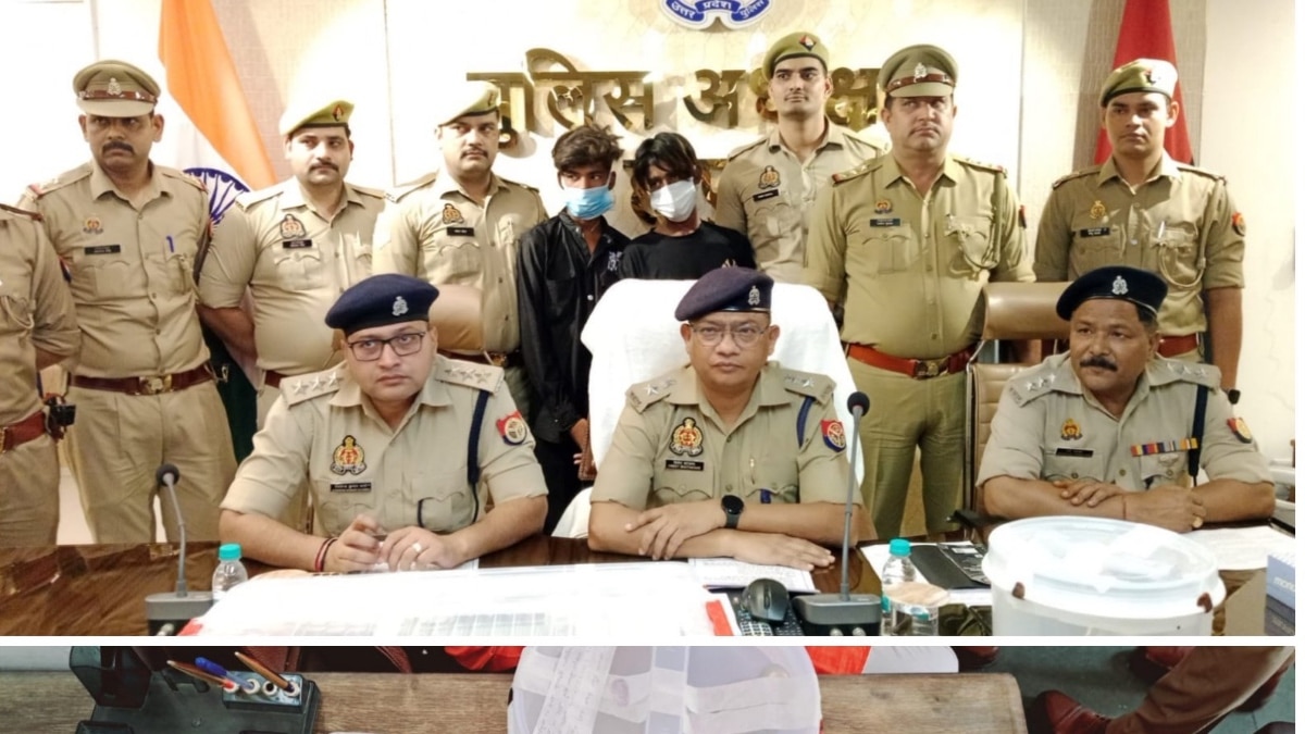 हापुड़ पुलिस के बड़ी सफलता, मंदिर से 200 साल पुरानी मूर्ति चुराने वाले दो बदमाश गिरफ्तार