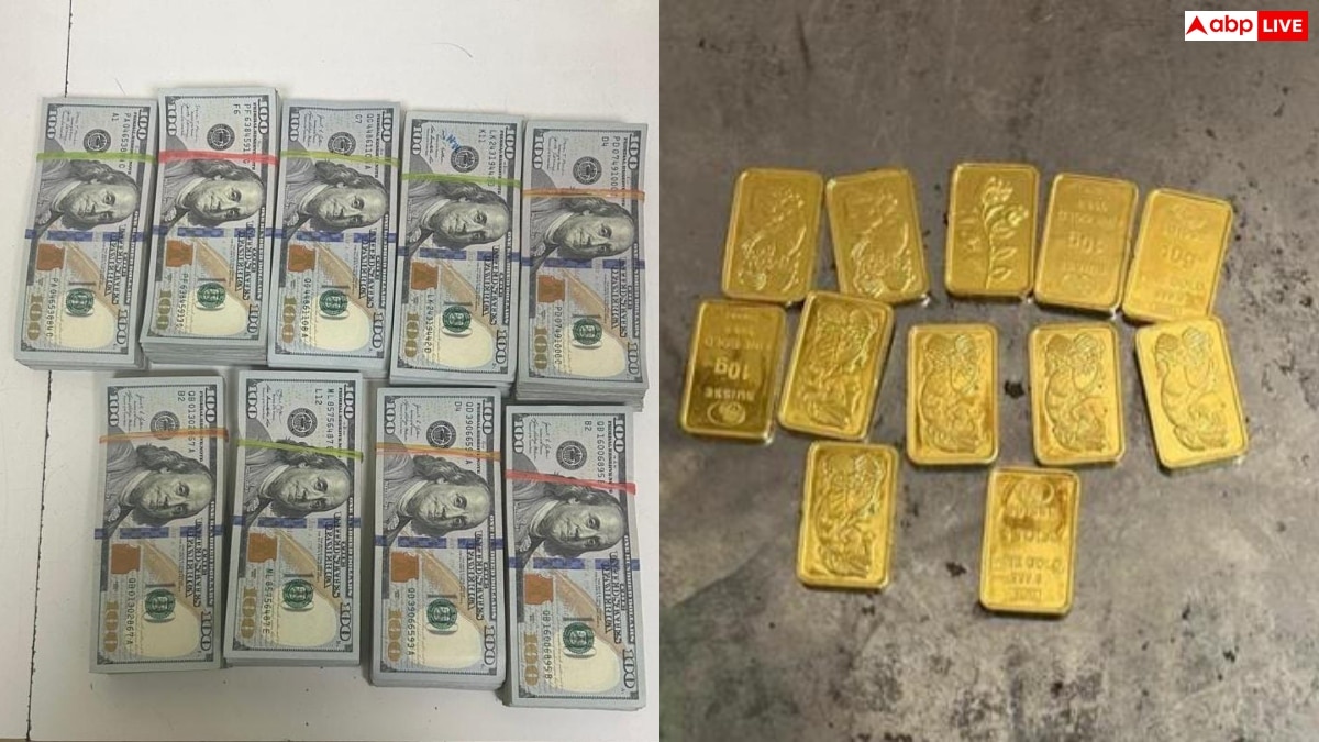 मुंबई एयरपोर्ट पर कस्टम की बड़ी कार्रवाई, 2 मामलों में लाखों का सोना और विदेशी मुद्रा जब्त