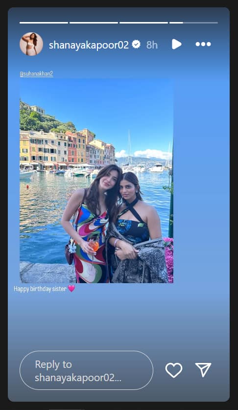 Bestfriends Ananya Pandey and Shanaya Kapoor looted love on Suhana Khan's birthday, shared post