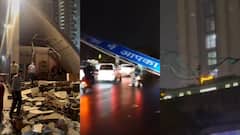 Society Gates Collapse, Boardings Fall As Dust Storm, Rain & Hail Lash Noida: Watch