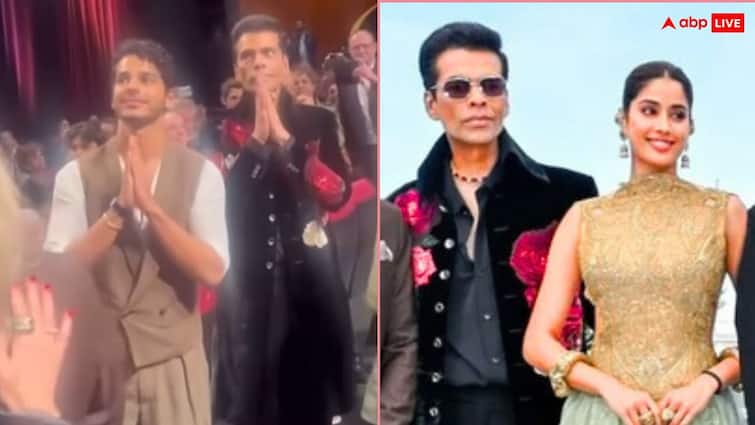 Janhvi Kapoor film Homebound gets 9-minute standing ovation at Cannes Film Festival Karan Johar Emotional जाह्नवी कपूर-ईशान खट्टर की फिल्म Homebound को कांस में मिला 9 मिनट का स्टैडिंग ओवेशन, इमोशनल हुए करण जौहर