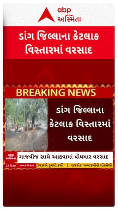 Dang Rain : આહવા અને આસપાસના વિસ્તારમાં ગાજવીજ સાથે ધોધમાર વરસાદ