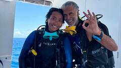 Milind Soman And Ankita Konwar Dive Into Wellness In The Maldives With Scuba