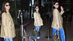 cannes 2025 के लिए रवाना हुईं आलिया भट्ट, ओवरसाइज कोट के साथ टॉप और डेनिम में लगीं स्टाइलिश