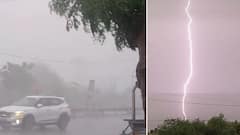 Amreli Rain: અમરેલી શહેર અને જિલ્લામાં વીજળીના કડાકા અને ગાજવીજ સાથે ધોધમાર વરસાદ