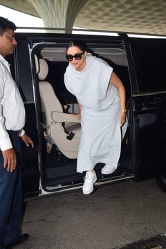 प्रभास की फिल्म 'स्पिरिट' से निकाले जाने के बाद पहली बार एयरपोर्ट पर स्पॉट हुईं दीपिका पादुकोण, सिंपल लुक में भी लगीं कमाल