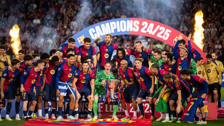 FC Barcelona (Spain): La Liga champions (@X/FCBarcelona)
