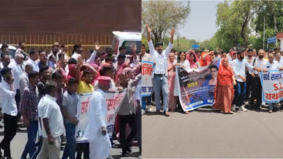 राजस्थान: SI भर्ती परीक्षा-2021 को यथावत रखने की मांग, ‘निरस्त नहीं करे सरकार’, सड़कों पर उतरा सर्व समाज