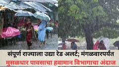 संपूर्ण राज्याला उद्या रेड अलर्ट; मंगळवारपर्यंत मुसळधार पावसाचा हवामान विभागाचा अंदाज, पुणे मुंबईसह 'या' जिल्ह्यात पावसाचा इशारा, वाचा हवामान विभागाचा अंदाज
