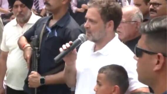 'Study Hard, Make Many Friends': Rahul Gandhi Interacts With School Children During Poonch Visit