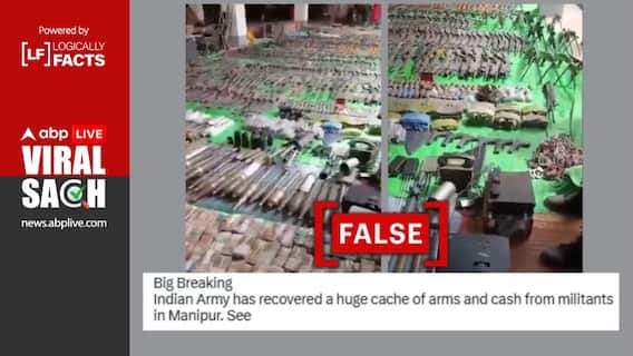 Fact Check: Video Of ‘Arms Recovered From Militants' Is From Myanmar, Not Manipur