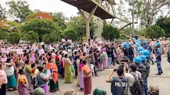 Manipur: 7 Injured During Protest Outside Raj Bhavan In Imphal