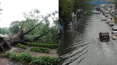 Heavy Rains Flood Delhi Roads; Flight Services Hit, Trees Uprooted