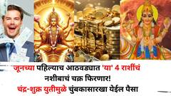 जूनच्या पहिल्याच आठवड्यात 'या' 4 राशींचं नशीबाचं चक्र फिरणार! चंद्र-शुक्र युतीमुळे चुंबकासारखा येईल पैसा, मालामाल होणार