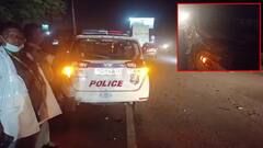 పెట్రోలింగ్‌ వాహనాన్ని ఢీకొట్టిన లారీ- ఓ కానిస్టేబుల్‌ మృతి, మరో ముగ్గురికి తీవ్ర గాయాలు