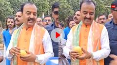 वाराणसी की सड़कों पर देसी अंदाज में नजर आए डिप्टी सीएम केशव मौर्य, आम खाते वीडियो वायरल