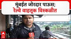 Mumbai Rain Update | मुंबईत मुसळधार पाऊस; रेल्वे वाहतूक विस्कळीत, लोकल 30 ते 40 मिनिटे उशिराने