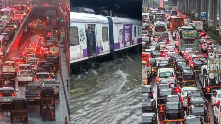 Mumbai Rain: पहिल्या पावसातच मुंबई तुंबली, अनेक शहरांची दाणादाण; ठाणे, रायगड रत्नागिरीसह पाच जिल्ह्यांना रेड अलर्ट; प्रशासनालाही सतर्कतेचा इशारा mumbai rains updates heavy rain in city monsoon rain slashes mumbai Red alert for Thane Raigad Ratnagiri along with five districts Administration also warned imd Mumbai Rain: पहिल्या पावसातच मुंबई तुंबली, अनेक शहरांची दाणादाण; ठाणे, रायगड रत्नागिरीसह पाच जिल्ह्यांना रेड अलर्ट; प्रशासनालाही सतर्कतेचा इशारा