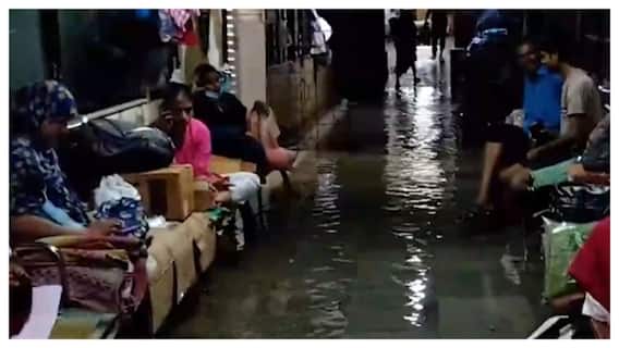 Caught On Cam: Mumbai Rains Flood KEM Hospital, Attendants Sit In Ankle-Deep Water