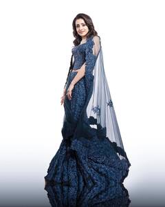 Trisha Krishnan Looks Ethereal In Navy Blue Lehenga At Thug Life Audio Launch, See Pics