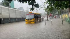 Monsoon Rains Batter Mumbai: Waterlogging Disrupts Traffic And Train Services — IN PICS