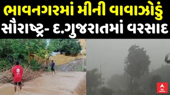 Gujarat Rain Update : ભાવનગરમાં મીની વાવાઝોડું, સૌરાષ્ટ્ર- દ. ગુજરાતમાં વરસાદ શરૂ