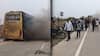 Jalgaon Accident : जळगाव जिल्ह्यातील जामनेर-पहूर मार्गावर धावत्या खासगी ट्रॅव्हल बसला भीषण आग; आगीत बस जळून भस्मसात