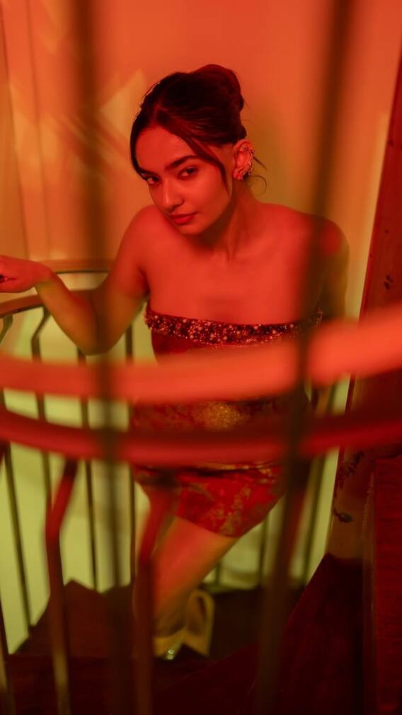 Anushka Sen After-Hours Glam: Velvet Nights & Glittered Vibes