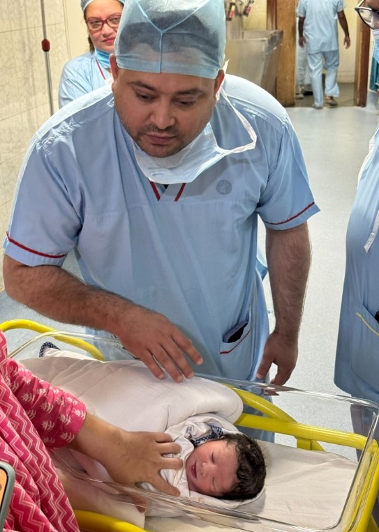 RJD leader Tejashwi Yadav announced the birth of his second child and shared the photo of his newborn son. (Photo: X/@yadavtejashwi)