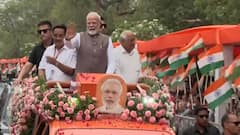 Gandhinagar: ગાંધીનગરમાં વડાપ્રધાન મોદીનો ભવ્ય રોડ શો, 'બ્રહ્મોસ મિસાઇલ'થી કરાવ્યું સ્વાગત