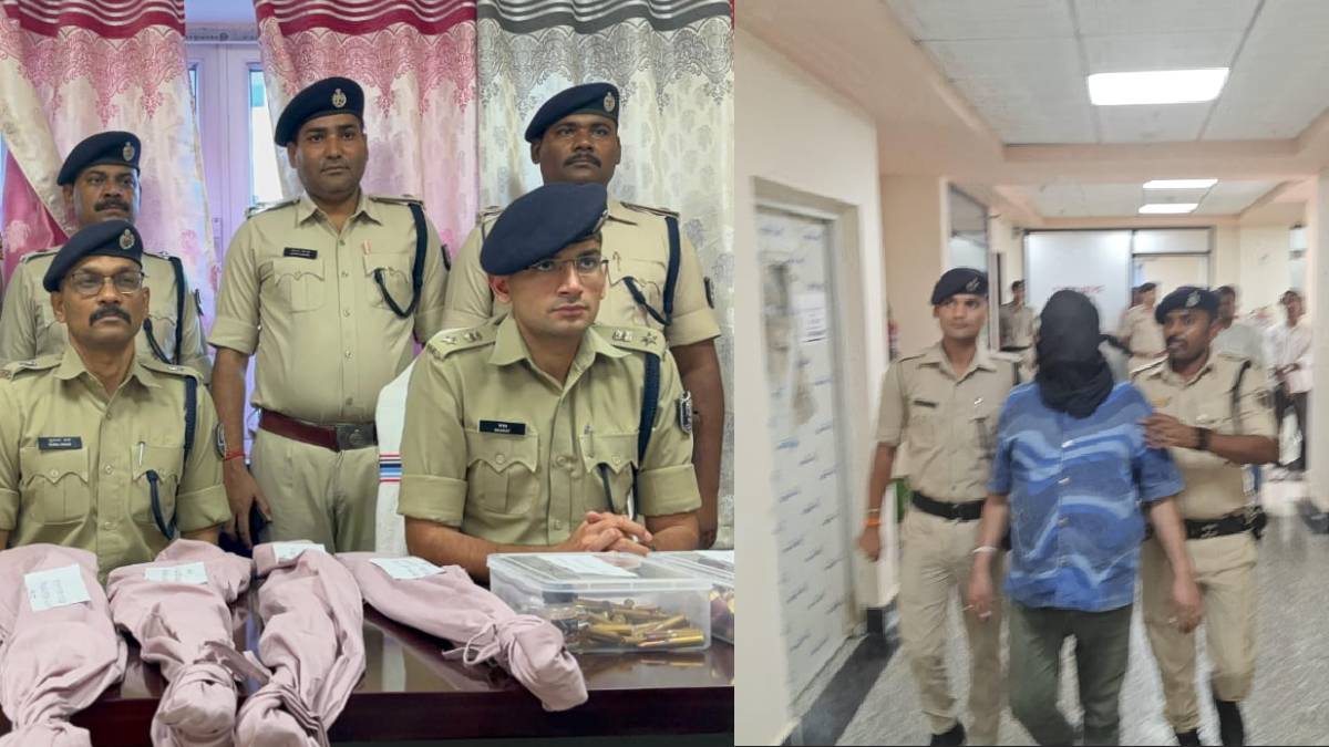 नालंदा में पूर्व JDU नेता बाबर मलिक का भाई गिरफ्तार, घर से अवैध हथियार, विस्फोटक और कारतूस बरामद