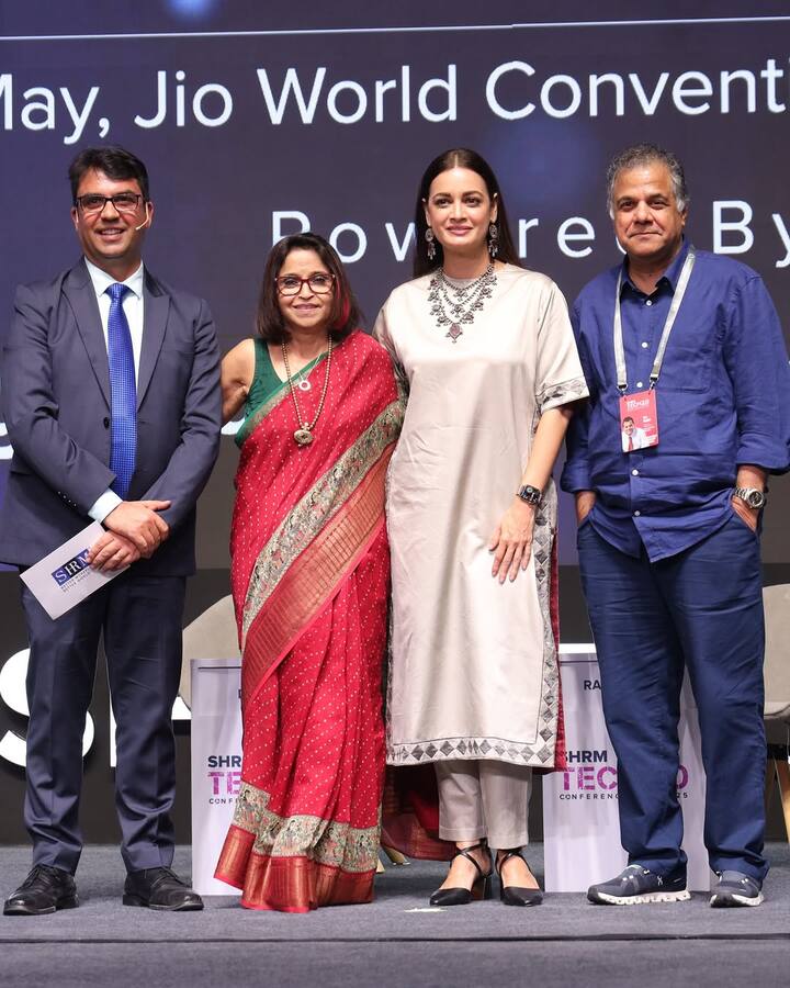 Dia’s personal style is rooted in grace, sustainability, and conscious choices. Whether she’s donning an upcycled saree on the red carpet, supporting handloom fabrics, or wearing a no-fuss kurta at an event, she brings thoughtfulness to every outfit.