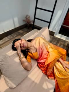 Rashmika Mandanna: రష్మిక మెడలో ఉన్నది మంగళసూత్రం కాదండోయ్... శారీ ఫోటోలు మాత్రం సూపర్