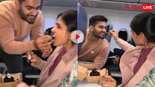 शख्स ने फ्लाइट में मनाया मां का बर्थडे, दिल छूने वाला वीडियो देख लोग हुए खुश