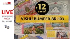 LIVE | Kerala Lottery Result WEDNESDAY (May 28, 2025): VISHU BUMPER BR-103 Draw OUT (Rs. 12 CRORE) - 1st Prize Ticket No. VD 204266 (PALAKKAD)