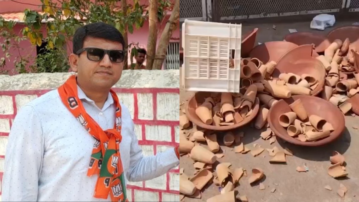 महोबा में बीजेपी नेता की दबंगई, चाय की दुकान में की तोड़फोड़