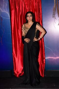 Maa के ट्रेलर लॉन्च पर काजोल ने लिया 'काली' अवतार, एक्ट्रेस को सपोर्ट करने पति अजय और बेटे युग भी पहुंचे