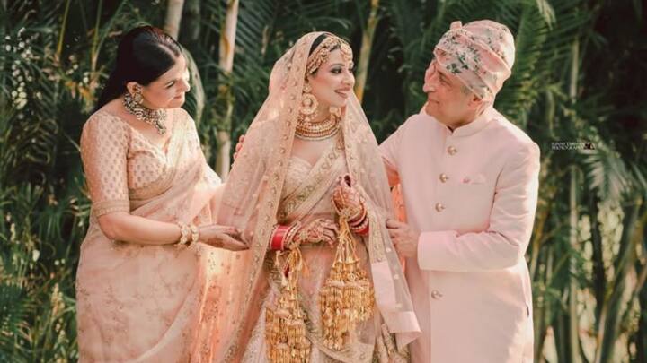 Emotional Currency — The Parents: The proud quiver in a father's eye, the mother adjusting her daughter's dupatta, the constricting hug post-kanyadaan—these moments are drenched in legacy and love. They need a soft-focus, tearjerker makeover. (Image Source: Pinterest/ sukhmancheema