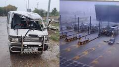 राजस्थान में तेज आंधी ने बरपाया कहर, कागज के जहाज की तरह उड़ गया टोल नाके का शेड