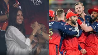 चेहरे पर हंसी और आंखों में आंसू, RCB के फाइनल में पहुंचने पर ऐसा रहा अनुष्का शर्मा का रिएक्शन; देखें तस्वीर